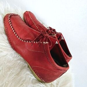 GBX Vintage Chukka Red Leather Ankle Boots. Men's Shoes Size 11M 🌴